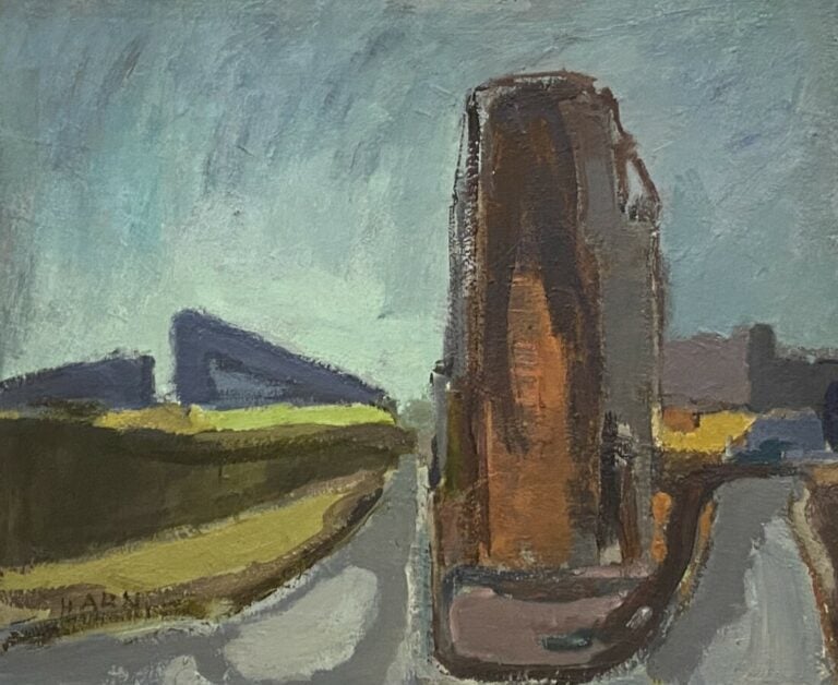 Paysage - Huile sur toile, signée au dos - 54 x 73 cm