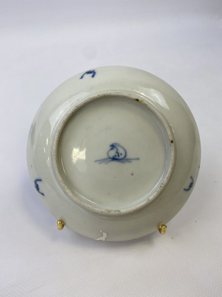 Petite assiette en porcelaine bleu blanc - Chine du Sud ou Vietnam - A décor de…