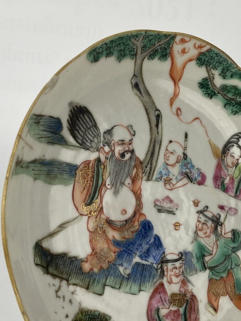 Petite coupe en porcelaine émaillée dans le goût de la "Famille Rose" - Chine,…