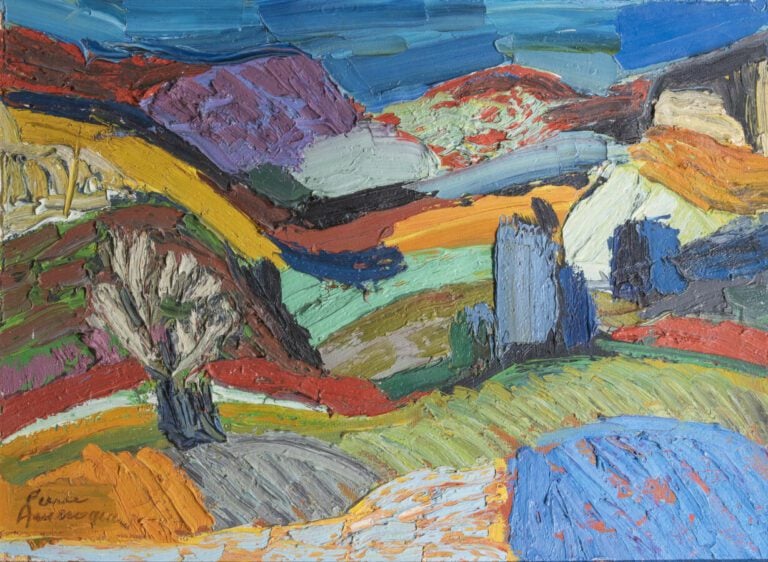 Pierre AMBROGIANI (1907-1985) - Paysage du midi - Huile sur toile, signée en ba…