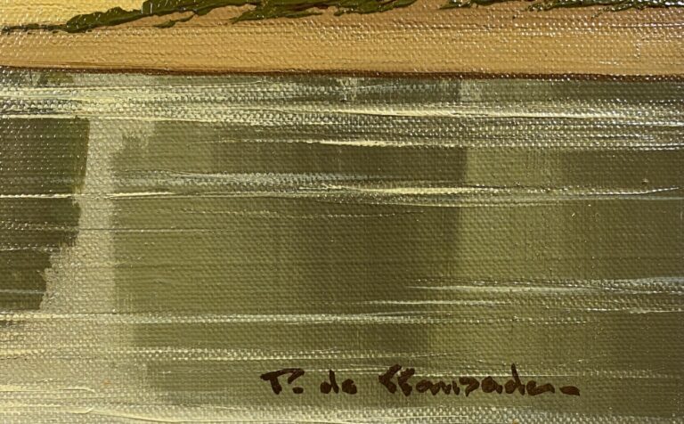 Pierre DE CLAUSADE (1910-1976) - Paysage - Huile sur toile, signée en bas à dro…