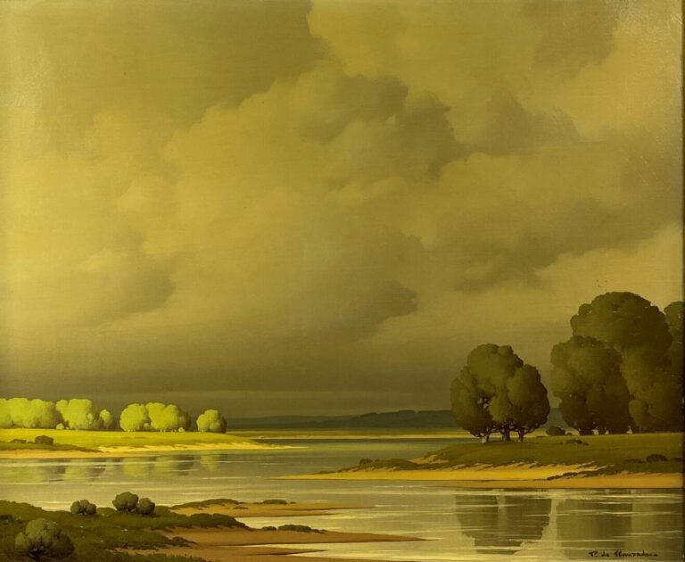 Pierre DE CLAUSADE (1910-1976) - Paysage - Huile sur toile, signée en bas à dro…