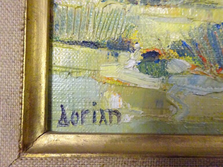 Pierre DORIAN (né en 1914). - L'Île Grande - Huile sur toile, signée en bas à g…
