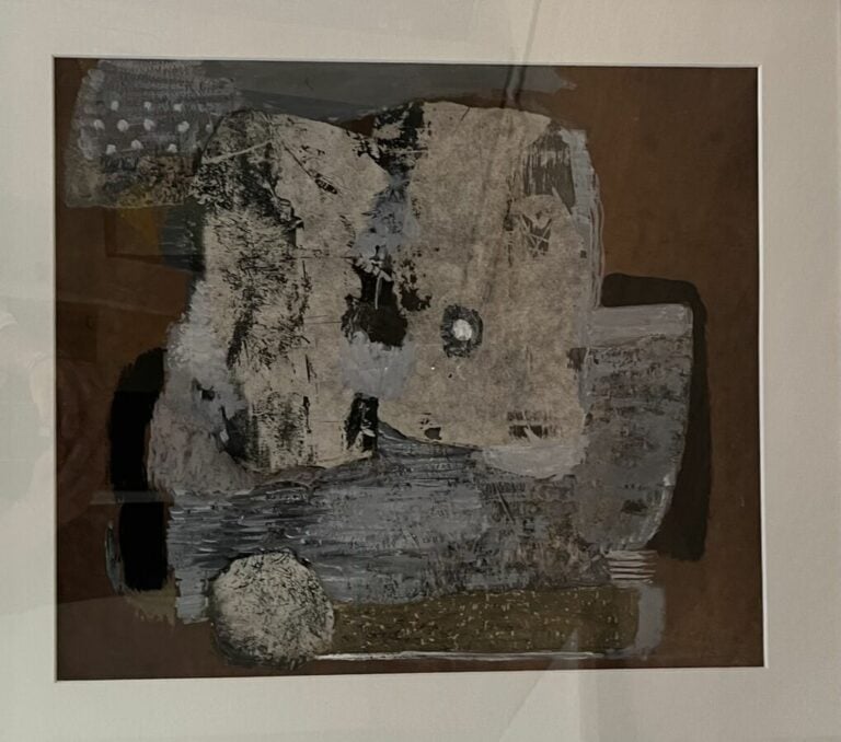 Pierre GRIMM (1898-1979) - Abstraction - Collage et technique mixte sur carton…