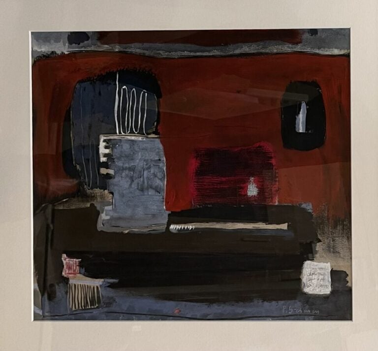 Pierre GRIMM (1898-1979) - Composition, 1964/1965 - Technique mixte sur carton…