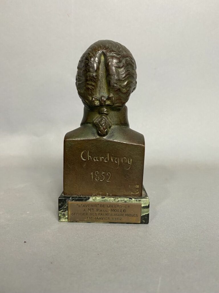 Pierre Joseph CHARDIGNY (1794-1866) - Buste de Mozart - Epreuve en bronze patin…