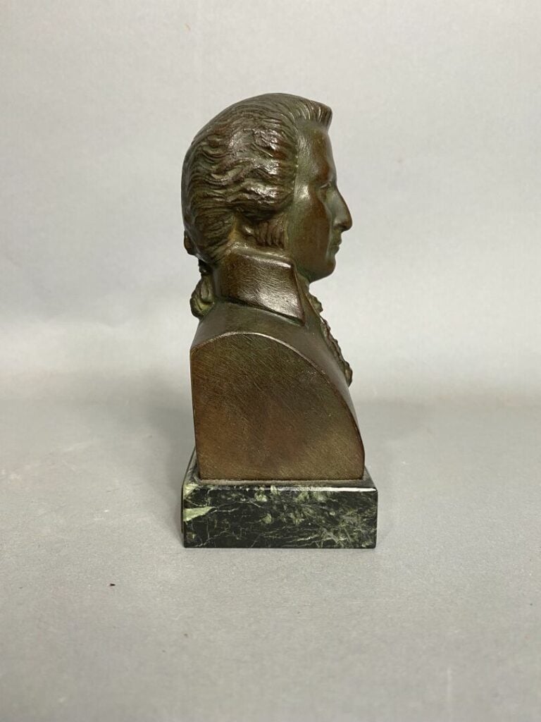 Pierre Joseph CHARDIGNY (1794-1866) - Buste de Mozart - Epreuve en bronze patin…