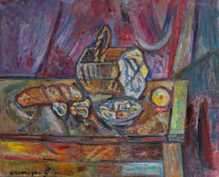 Pinchus KREMEGNE (1890-1981) - Nature morte, 1956 - Huile sur toile, signée et…
