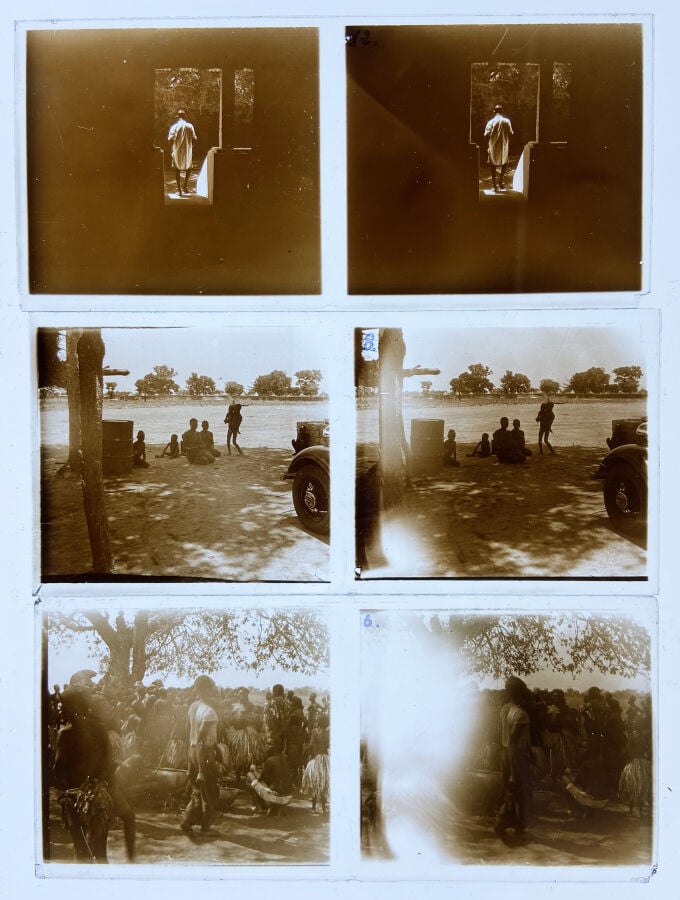 PLAQUES DE VERRE - OUBANGUI CHARI - TCHAD Collection 1934-1935. Navigation fluv…