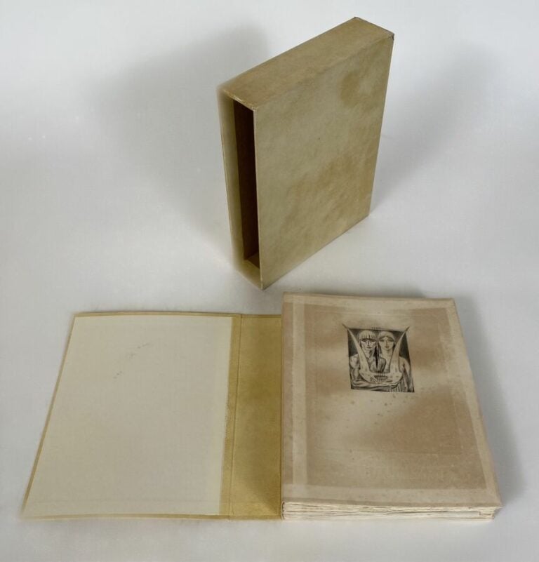 Poèmes d'Amour - Editions Hébé, Reims - In-4 feuilles libres étui et chemise…