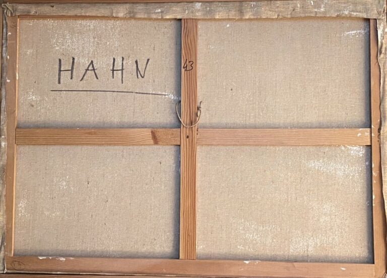 Pont sur la Seine - Huile sur toile, signée en bas à gauche, contresignée au do…