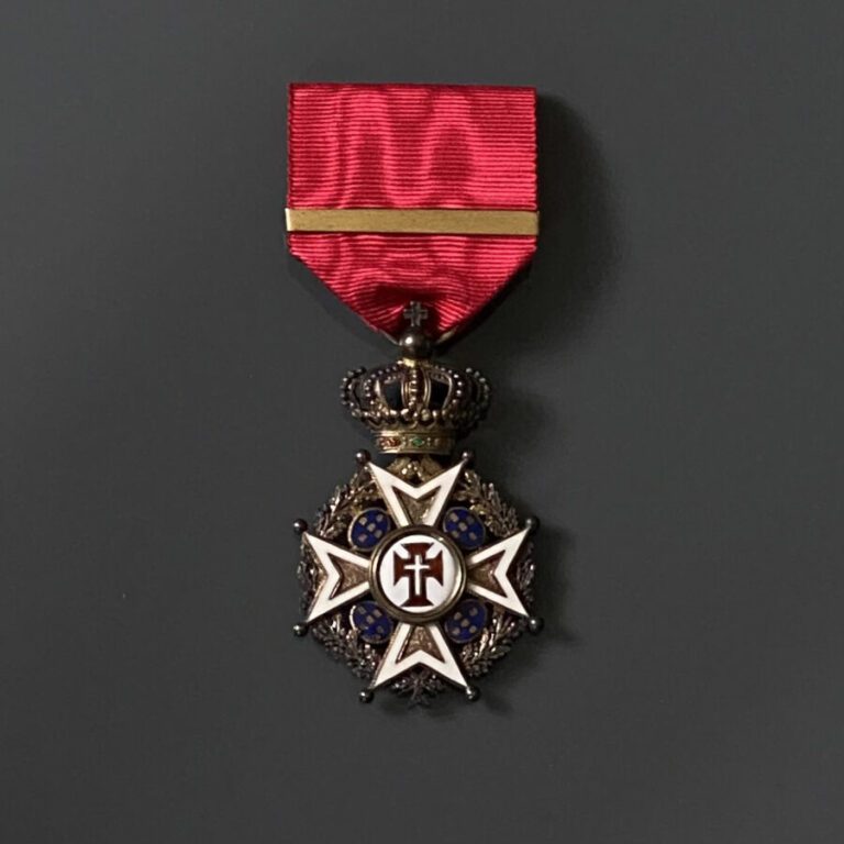 PORTUGAL - Ordre du Christ, fondé en 1319, croix de chevalier du type militaire…
