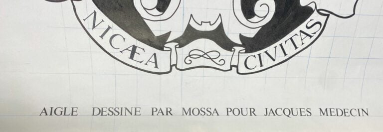 Projet "Nicaea Civitas" par MOSSA pour Jean Médecin - Feutre sur papier - 63.5…