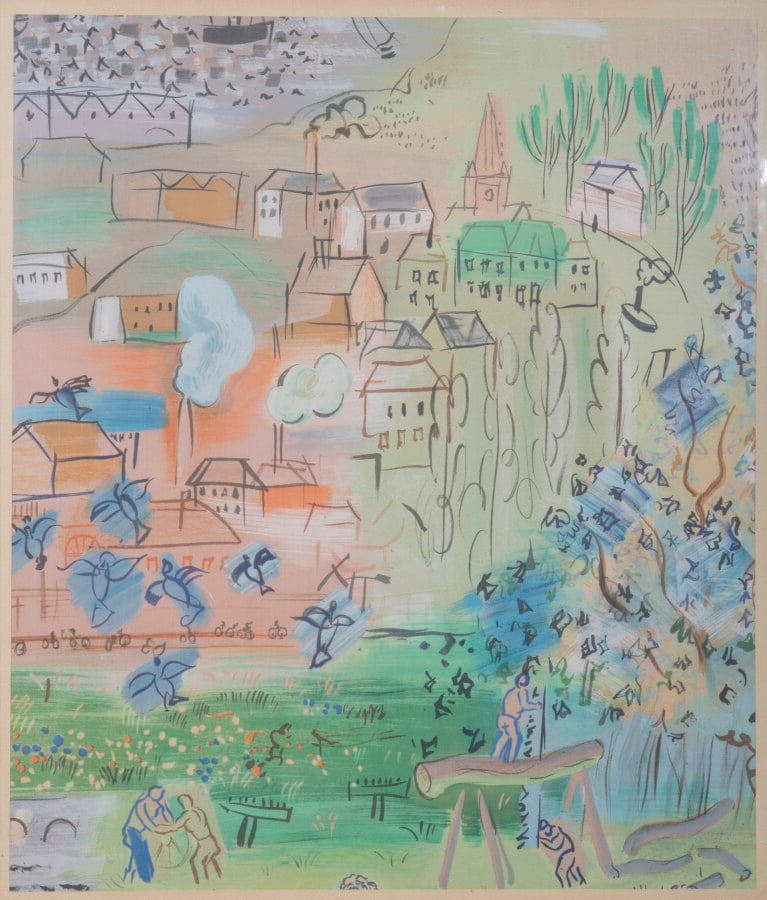 Raoul DUFY (1877-1953) - La fée électricité - Lithographie en couleurs, annotat…