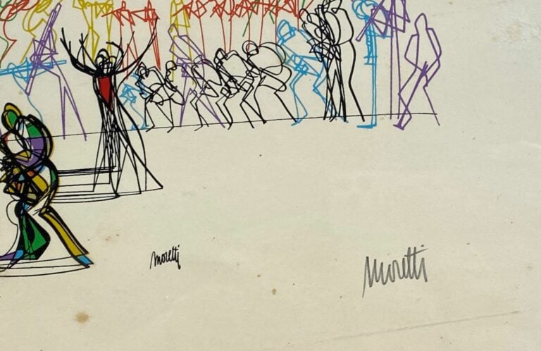 Raymond MORETTI (1931-2005) - Le concert - Estampe en couleur, signée en bas à…