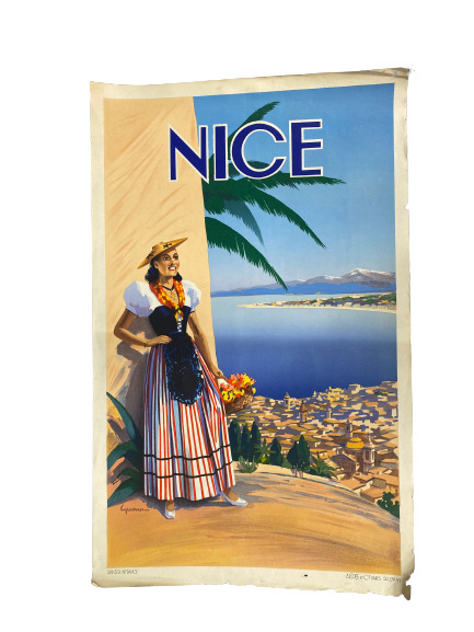 Régionalisme - Ensemble de plan, gravures, affiches sur la région de Nice (Nice…