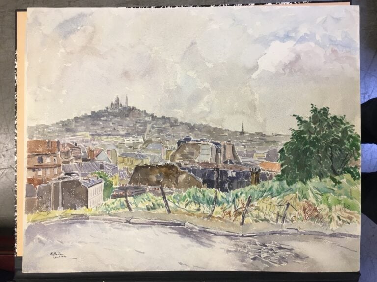 REGROUPE AVEC 71 SAITO Ei Ichi (né en 1920). - Paris vu depuis Belleville et le…