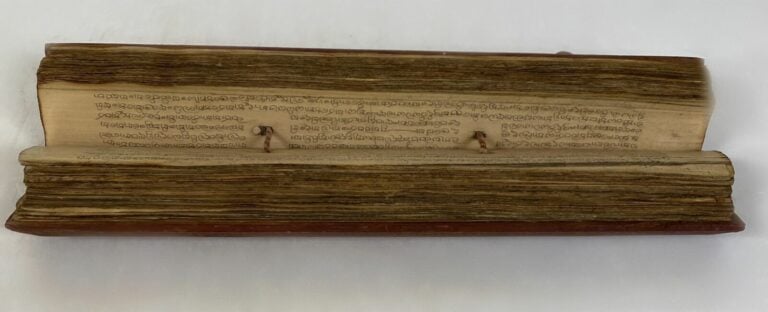 Religion |Livre de prières - Bois exotique et feuilles de bambou