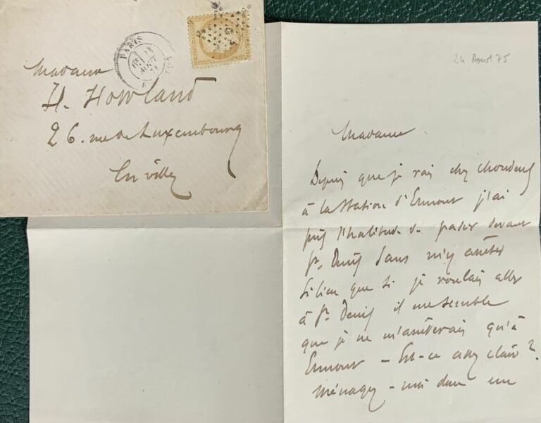 Reyer, E. - 4 L.a.s. - 4 lettres.