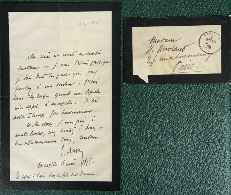 Reyer, E. - 4 L.a.s. - 4 lettres.