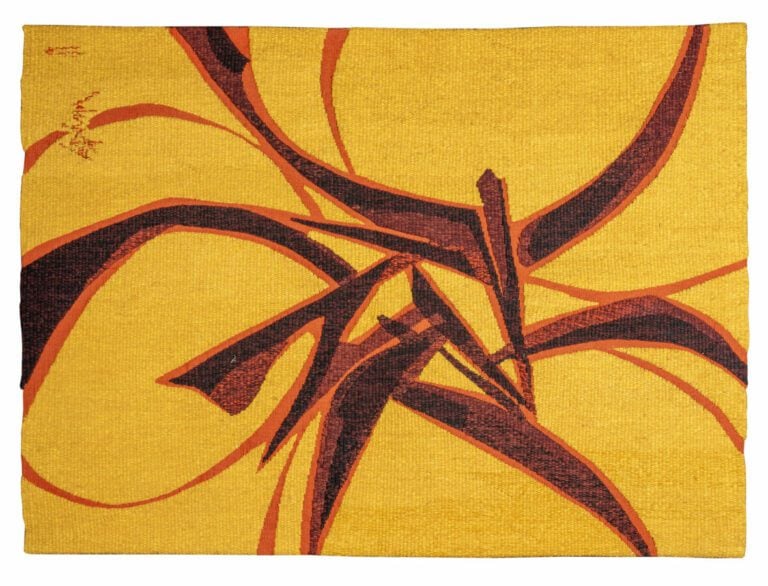Robert WOGENSKY (1919-2019) - (d'apres un carton de) - « Trois soleils» - Tapis…