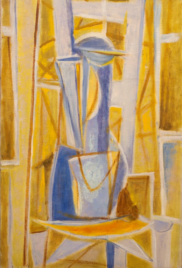 Roger CHASTEL (1897-1981) - Le vase et le FlaconHuile sur toile, double face, a…