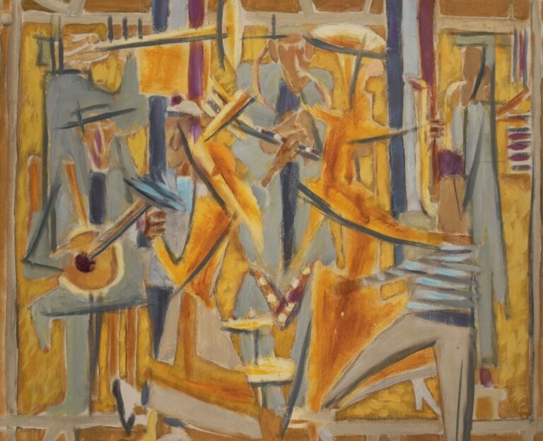 Roger CHASTEL (1897-1981) - Les Musiciens - Huile sur toile, très petits manque…