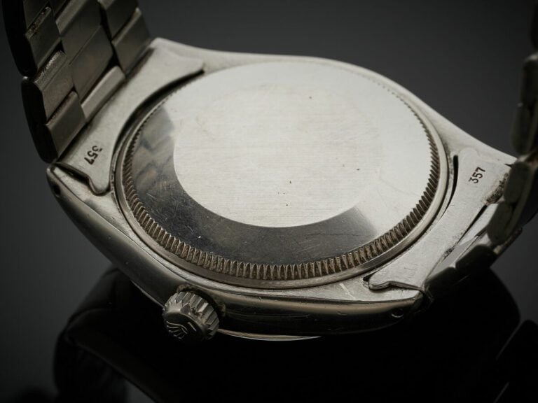 ROLEX - BRACELET MONTRE modèle "Air King" en acier. Lunette lisse. Cadran satin…