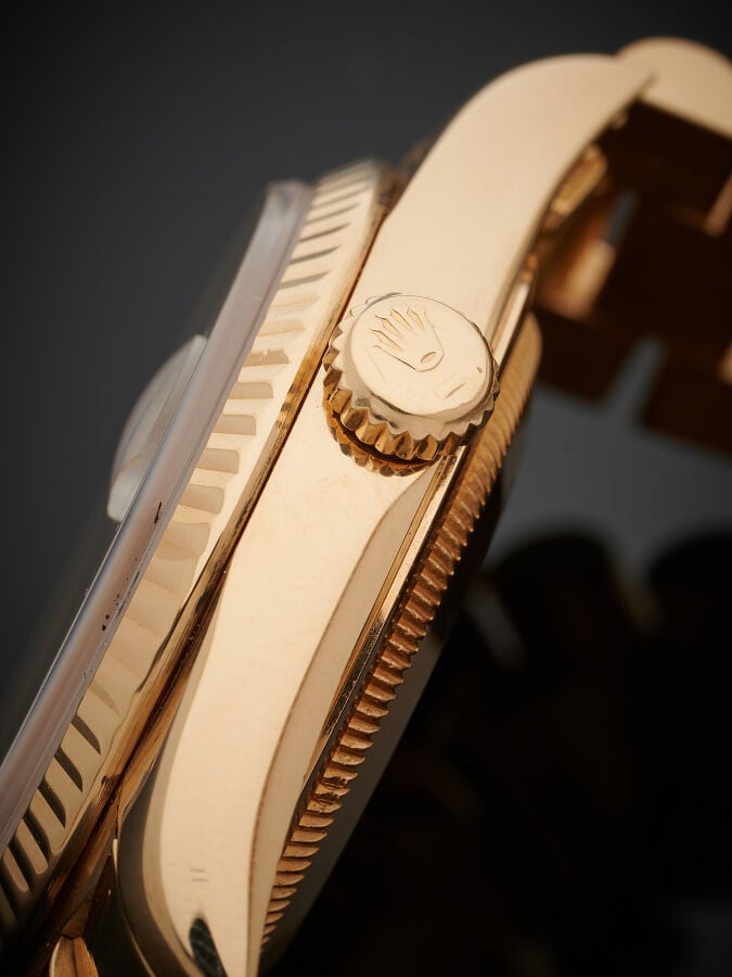 ROLEX - BRACELET MONTRE modèle "Oyster Perpetual Day Date" en or jaune (750‰).…