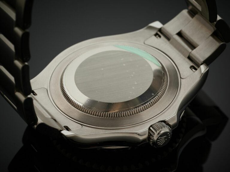 ROLEX - BRACELET MONTRE modèle "Yacht Master" en acier. Lunette tournante bi-di…