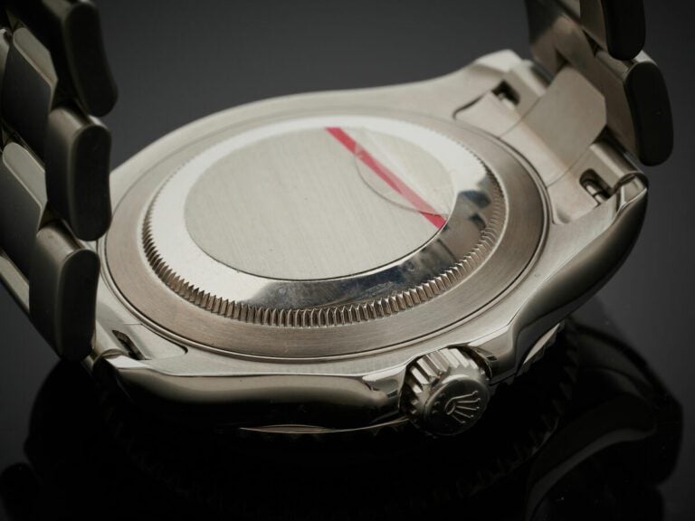 ROLEX - BRACELET MONTRE modèle "Yacht Master" en acier. Lunette tournante bi-di…