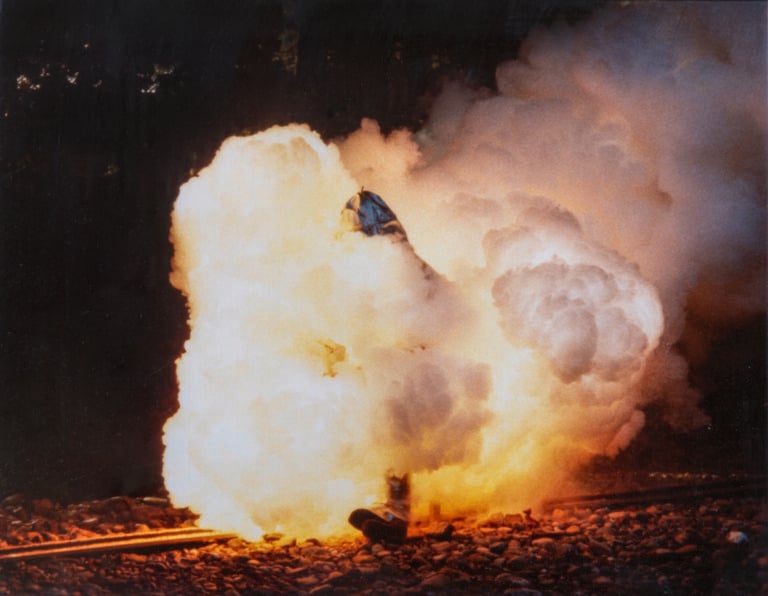 Roman SIGNIER (1938-) - Schwarzpulver (Poudre noir), 1989 Cibachrome - Suite de…