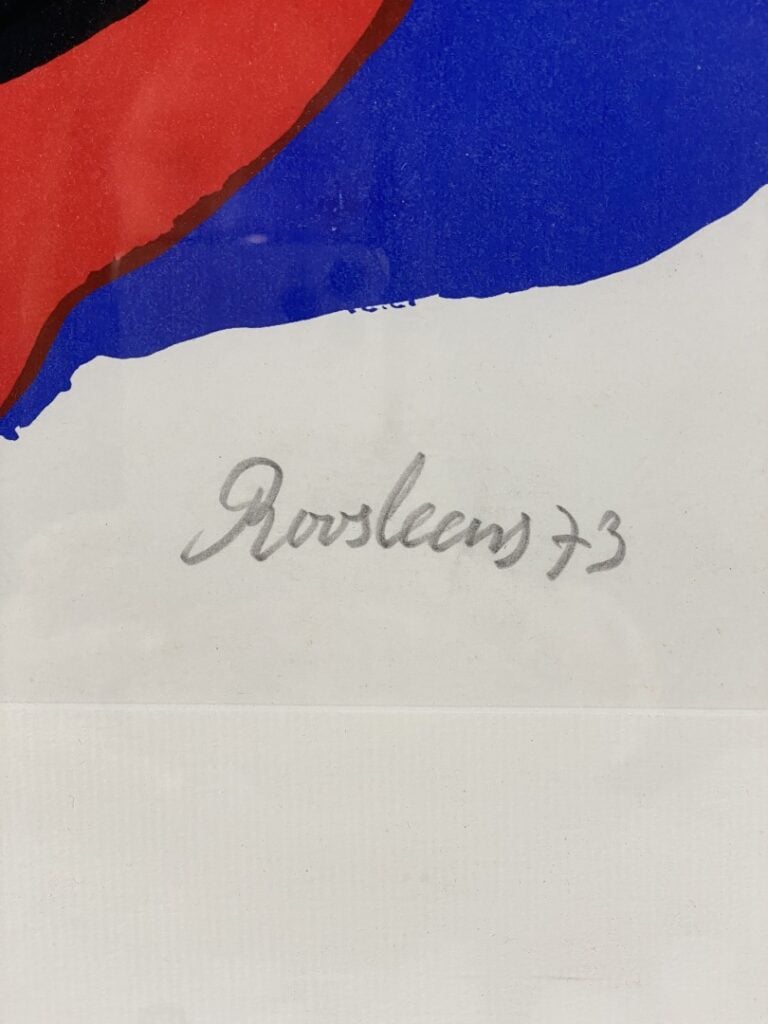 ROOSLEENS (?) - Composition - Lithographie signée en bas à droite, datée 73 et…