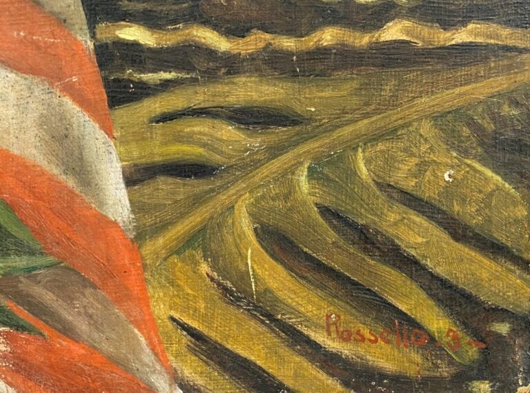 ROSSELLO - Jeune vahiné - Huile sur panneau - Signée en bas à droite - 80 x 40…