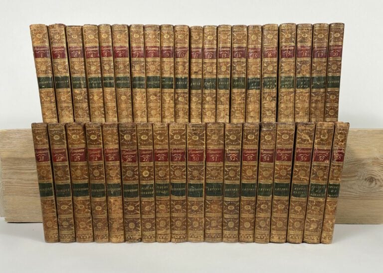 Rousseau, Jean-Jacques - Oeuvres completes - P., Poinsot, 1780 - 38 vol in-8 pl…