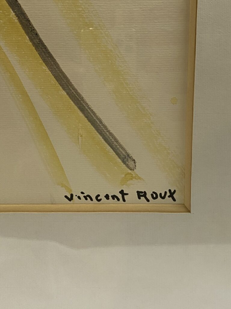ROUX Vincent (1928-1991) - Paysage - Aquarelle encadrée sous verre - Signée en…