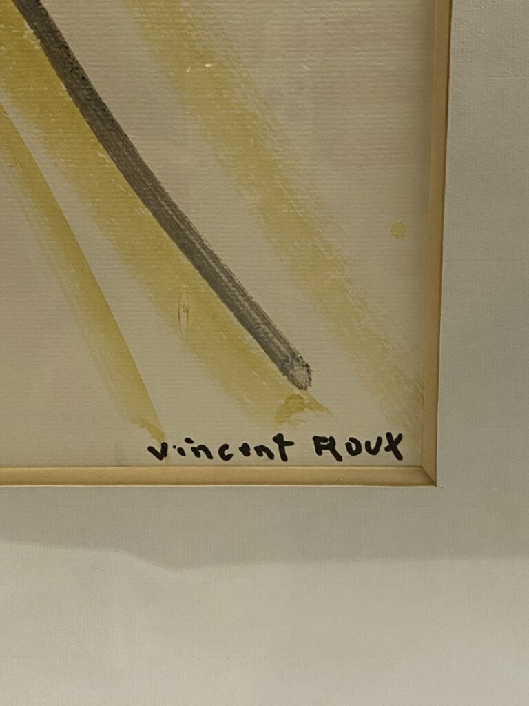 ROUX Vincent (1928-1991) - Paysage - Aquarelle encadrée sous verre - Signée en…