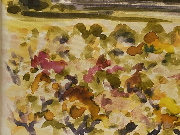 ROUX Vincent (1928-1991) - Paysage - Aquarelle encadrée sous verre - Signée en…