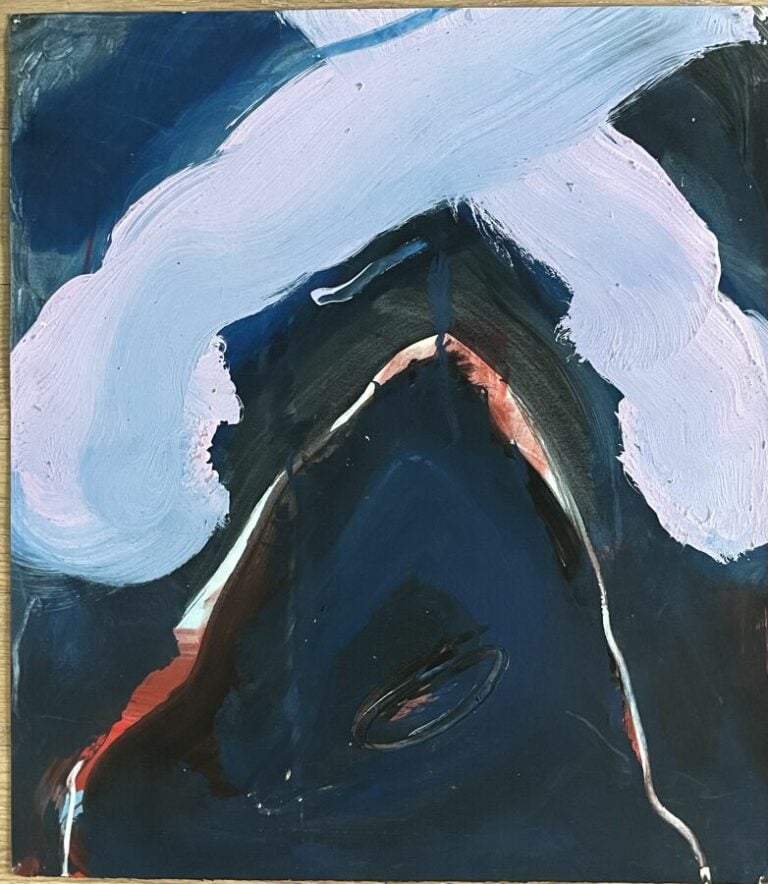 Ruth FRANCKEN - Cala d'or, 1963 - Huile et gouache sur carton, signée au dos, c…