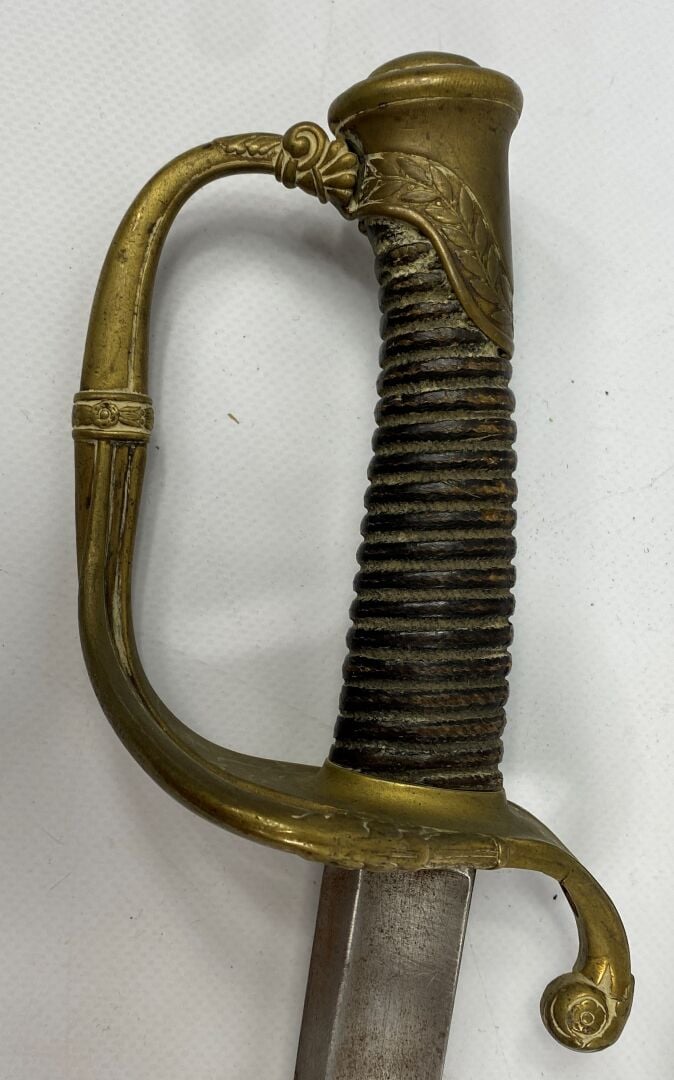 Sabre d'officier d'infanterie modèle 1824 - Lame signée Manufacture Royale de K…