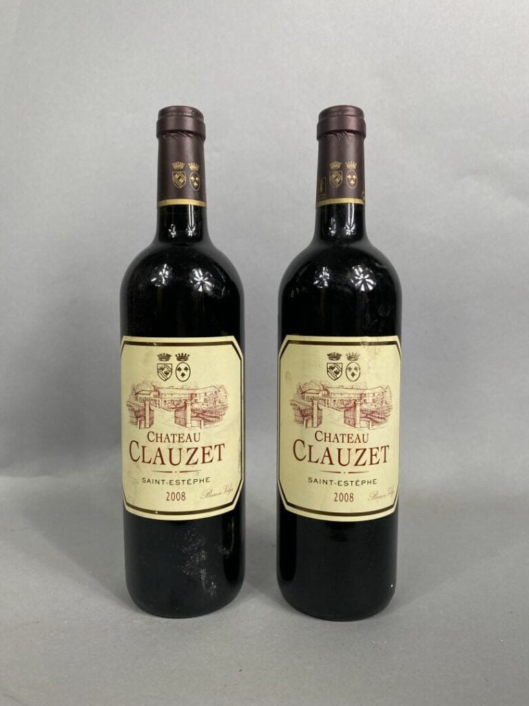 Saint Estèphe, Château Clauzet - Lot de deux bouteilles, 2008 - (en l'état)