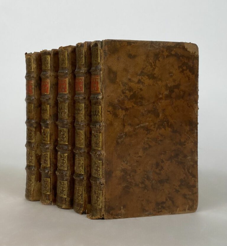 Saint Réal - OEuvres - Amst., Fr. l'Honoré,1740 - 5 vol in-12 pl veau