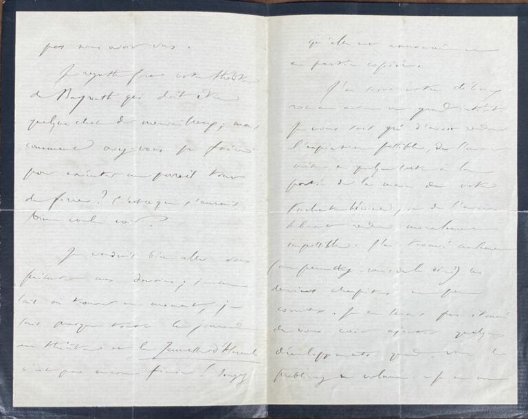 Saint-Saëns, Camille L.a.s. - Lettre à Judith Gautier.
