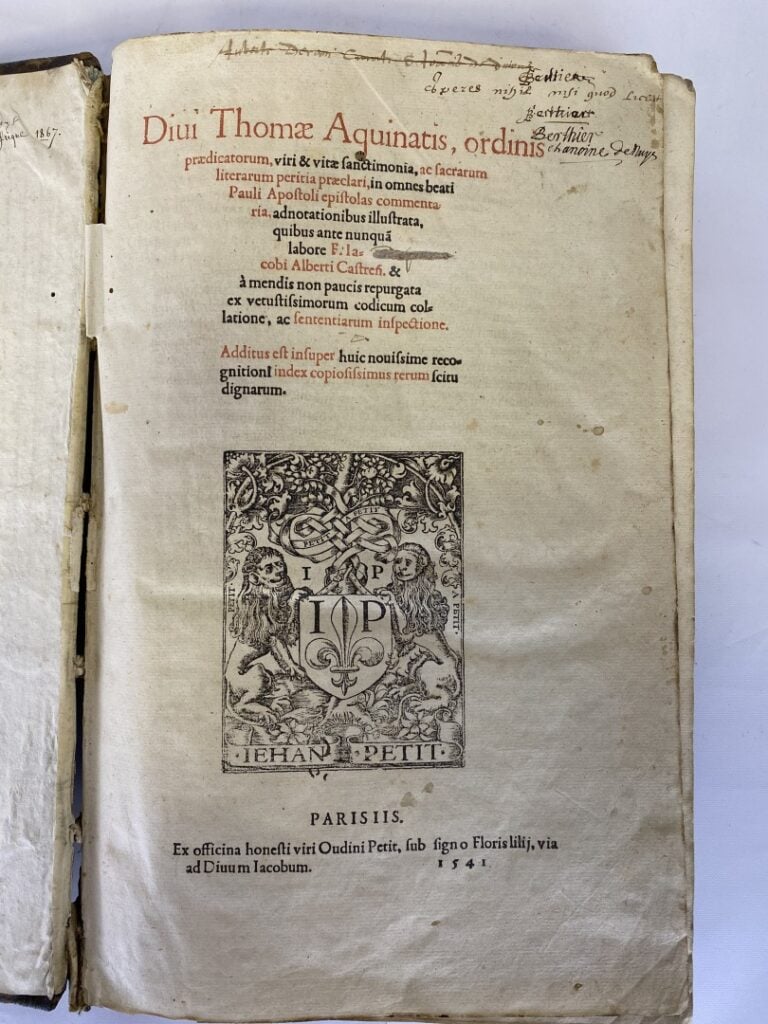 [Saint Thomas d'Aquin ] DIVI THOMAE AQUINATIS : - Divi Thomae Aquinatis, ordini…