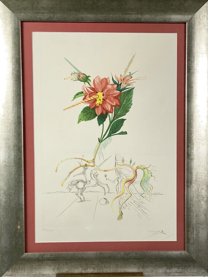 Salvador DALI (1904-1989) - Flordali : Dahlia Unicornis 1968 (Löpsinger 227) -…
