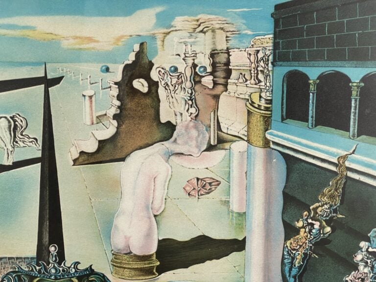 SALVADOR DALI (d'après) - Ensemble de trois lithographies en couleurs dont Lady…