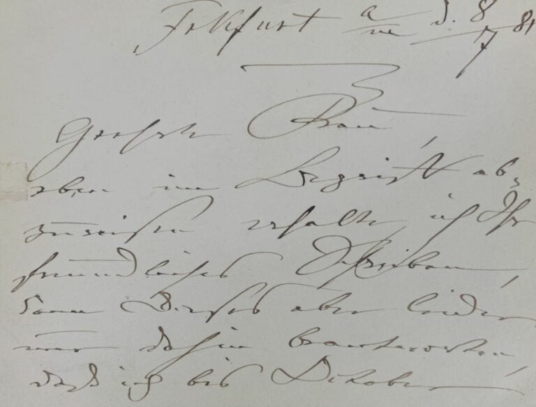 Schumann, Clara 2 l.a.s. - 2 lettres.