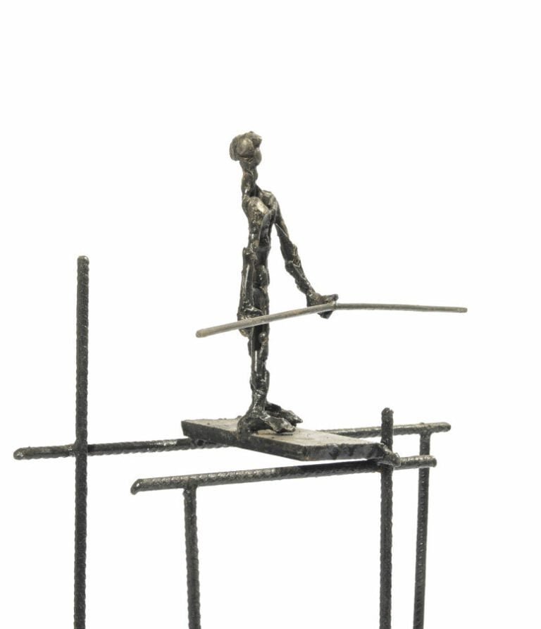 Sergio STOREL (1926-2017) - « Les Constructeurs, » - Sculpture en fer soudé et…