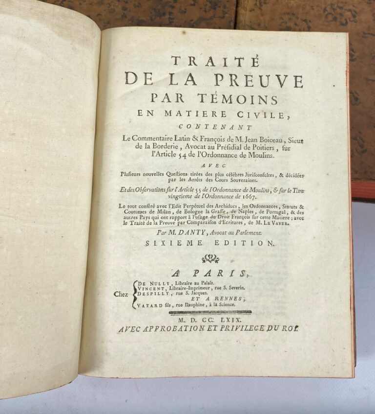 SERPILLON - Code civil ou commentaire sur l'ordonnance, 1776 - 4 volumes reliés…