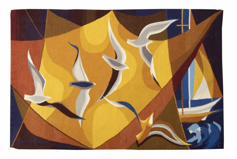Simon CHAYE (1930) - (d'apres un carton de) - « nocturne » - Tapisserie à décor…